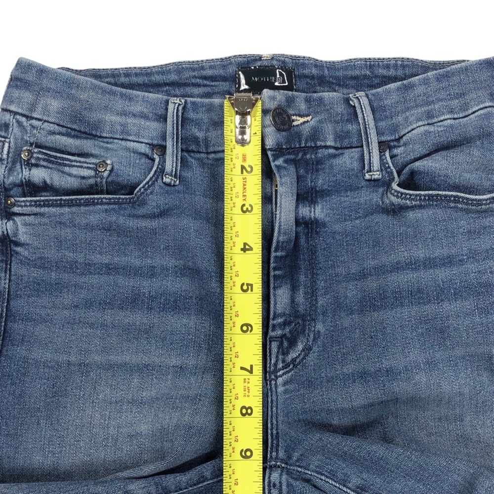 Mother The Looker Ankle Jean in We The Animals Size 27 27X28 Stretch Blue - Picture 9 of 10